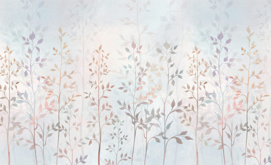 Colorful Field Long Grass Wallpaper Mural