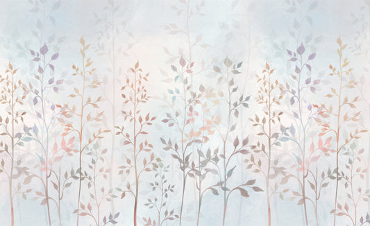 Colorful Field Long Grass Wallpaper Mural