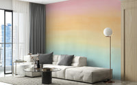 Ombre wall art in pink and blue for unique home style