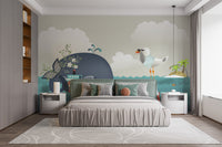 Blue Sea Adventure Wallpaper Mural for Walls