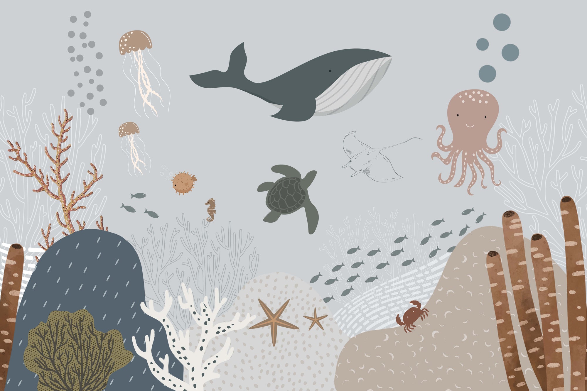 Underwater Ocean Life Wallpaper