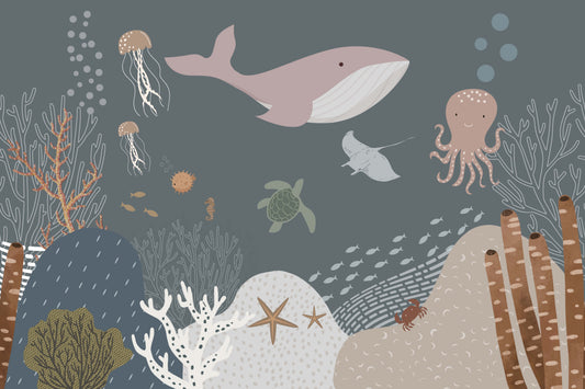 Underwater Life Wallpaper For Kids Room