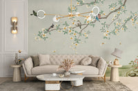 Elegant Feathered Canopy Mural for Home Interiors