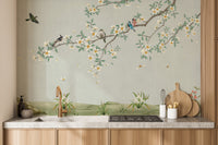 Feathered Canopy Wall Mural for Stylish Interiors