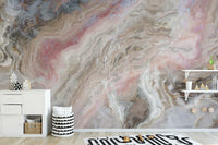 Peel and Stick Beige Marble Wall Mural for Easy Decor