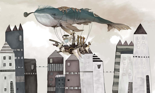 Flying Wheal Thief Vintage Ship Wallpaper