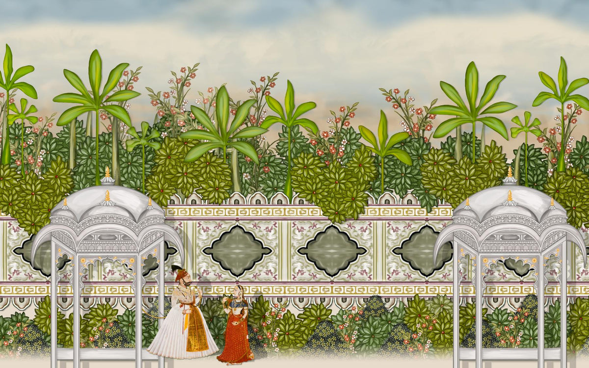 Artistic Paradise Oil Paint Wallpaper Murals