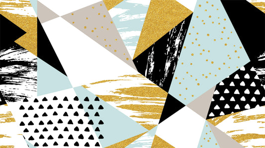 Abstract Triangle Infusion Wall Murals