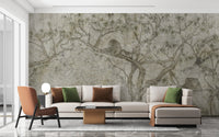 Dynamic "Tree of the Predator" wall mural for bold interiors.

