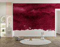 Bold wine-inspired mural creating a striking visual impact.



