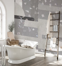 Modern concrete texture terrazzo tile wall mural
