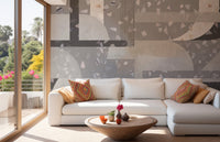 Concrete terrazzo wall mural for refined elegance
