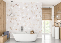 Sophisticated terrazzo marble mural for urban walls
