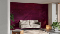 Artistic burgundy wallpaper mural for cozy spaces

