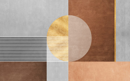 Abstract Geometric Shapes Wall Mural