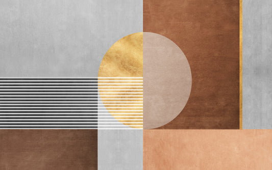 Abstract Geometric Shapes Wall Mural
