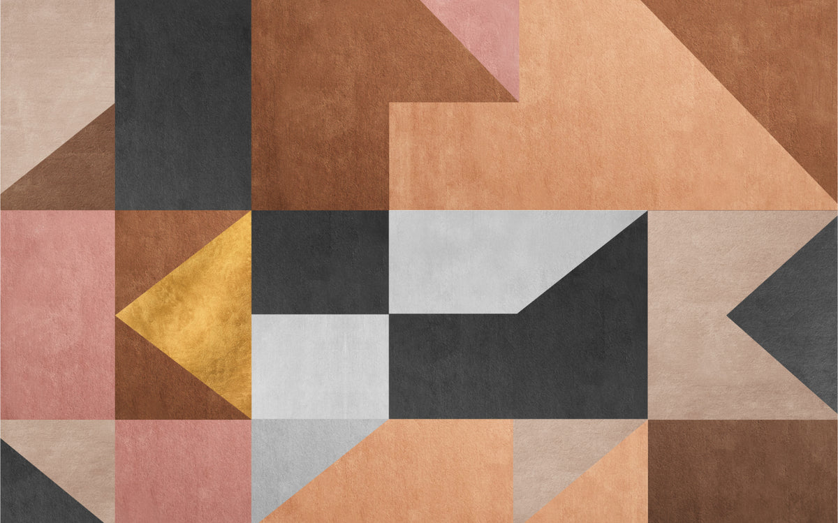 Artistic Geometric Wall Mural in your room — zoomed