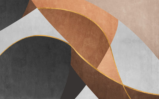 Modern Abstract Curves Wall Mural