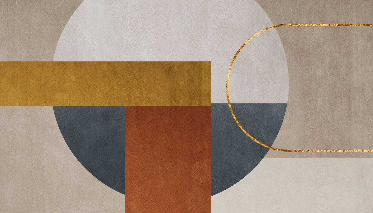 Elegant Gold Accent Wall Mural