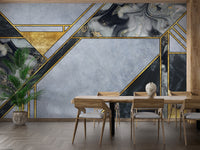 Wall mural showcasing realistic marble designs for refined spaces.

