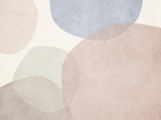 Modern Geometric Pastel Mural