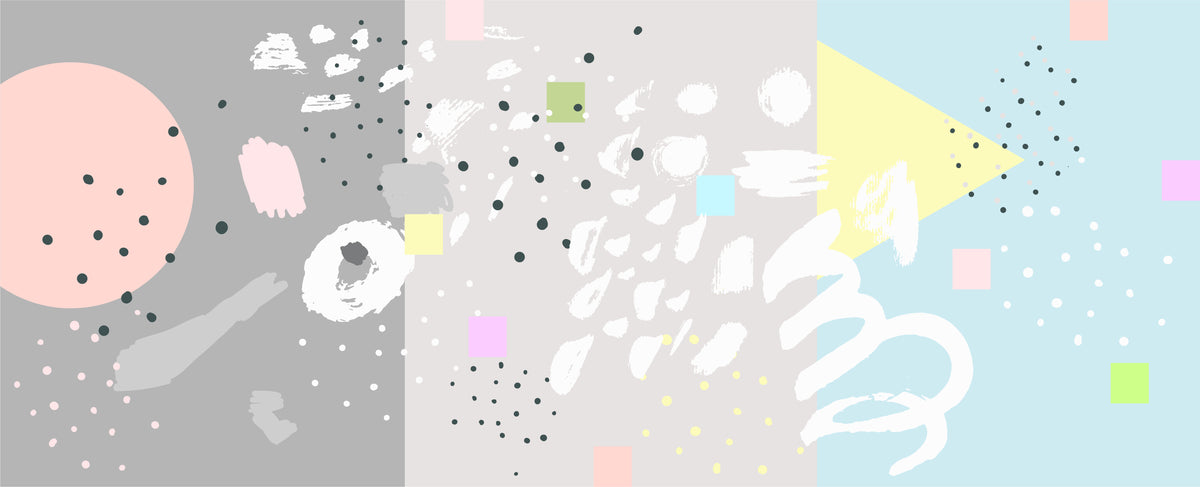 Removable Abstract Brushstroke Art Wall Murals in your room — zoomed