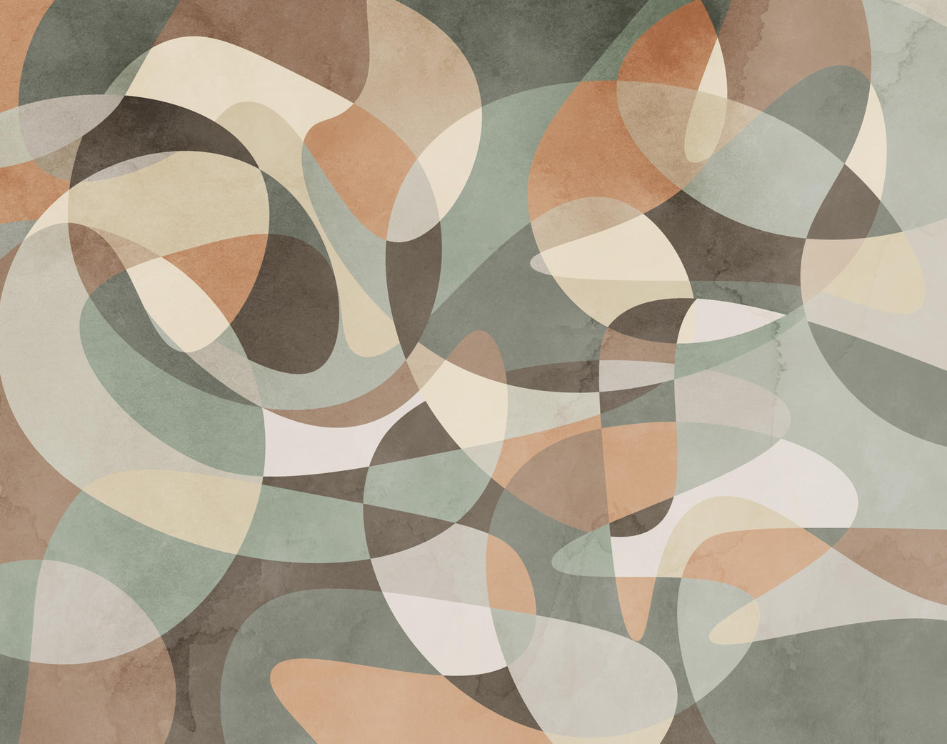 Earth Tones Geometric Wallpaper