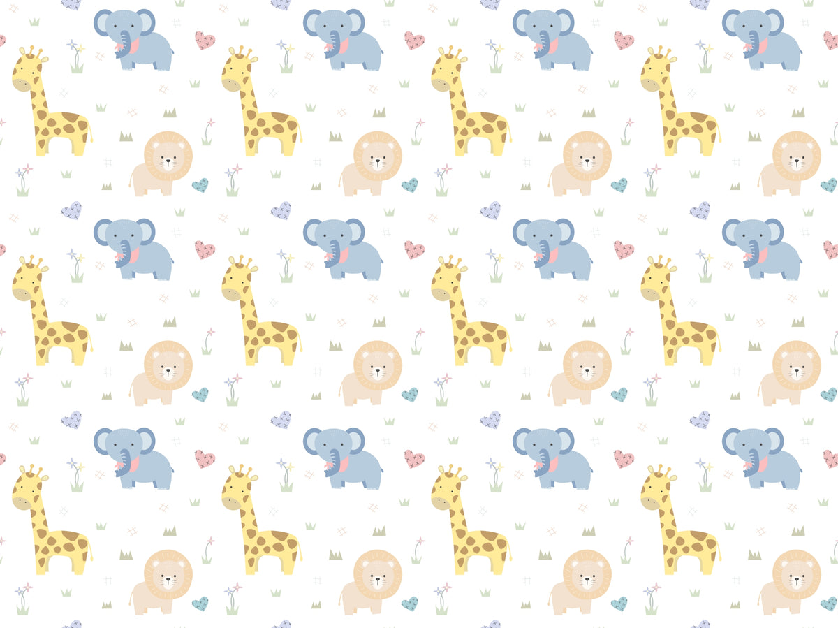 Baby Safari Adventure Wallpaper in your room