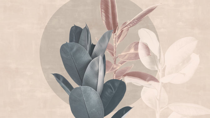 Muted Tones Floral Leaf Wallpaper in your room