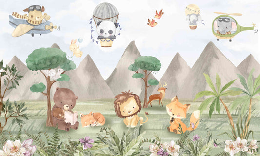 Adventure Wildlife Kids Wallpaper