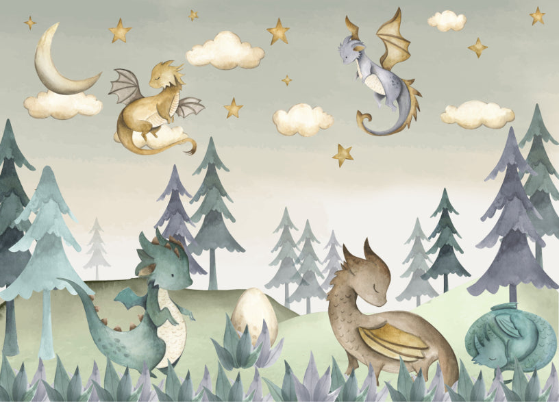 Enchanted Dragon Wall Mural