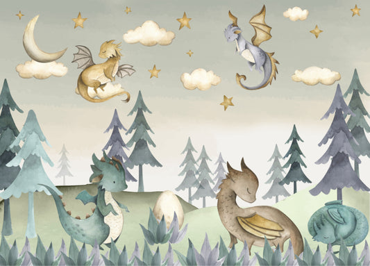 Enchanted Dragon Wall Mural