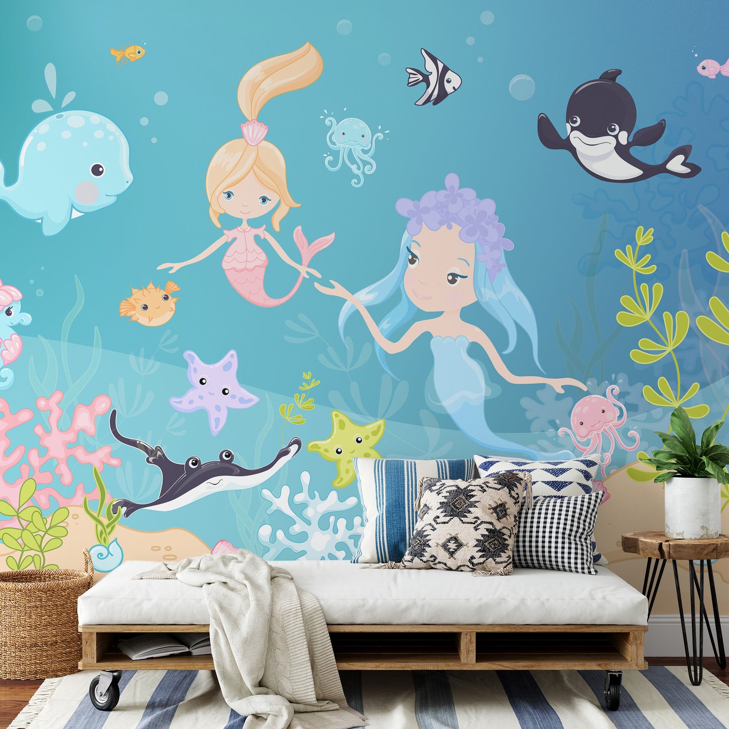Little Mermaid Underwater Adventure Wallpaper Mural