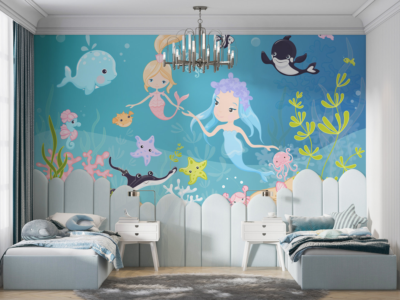 Little Mermaid Underwater Adventure Wallpaper Mural