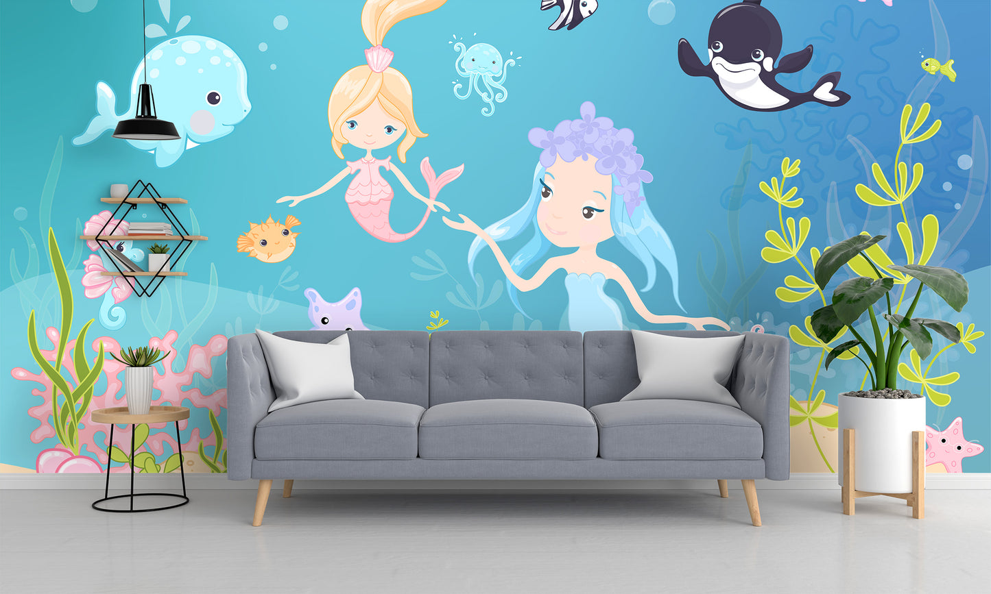 Little Mermaid Underwater Adventure Wallpaper Mural