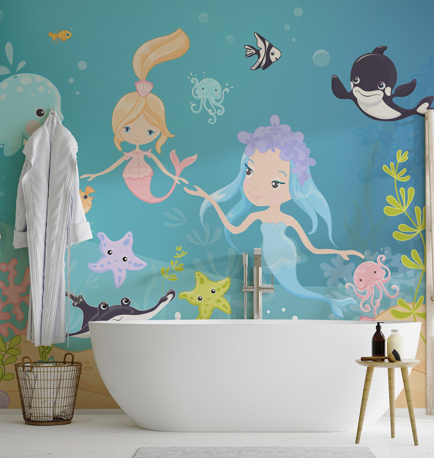 Little Mermaid Underwater Adventure Wallpaper Mural