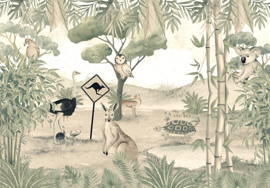 Aussie Fauna Fantasy Mural