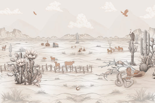 Wild West Life Wallpaper Mural