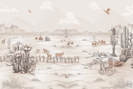 Wild West Life Wallpaper Mural