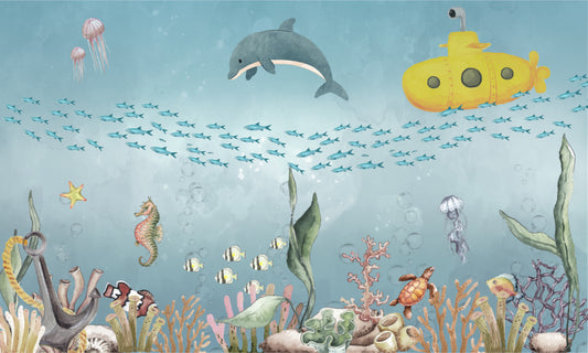 Life Under the Sea Mural Wallpaper