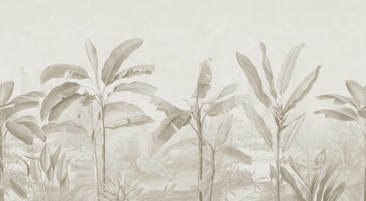 Tropical Banana Leaf Wallpaper Mural