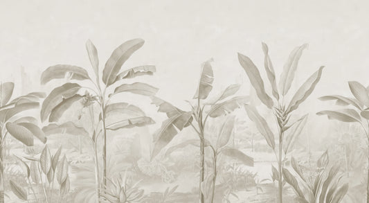 Tropical Banana Leaf Wallpaper Mural