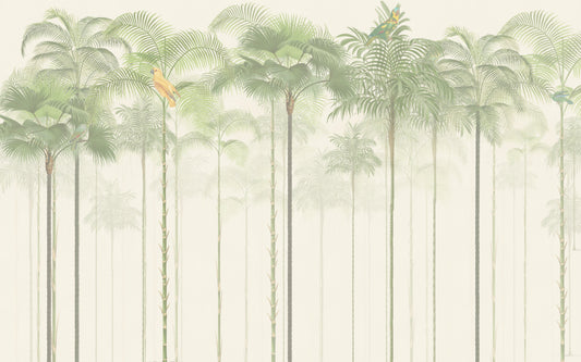Green Tropical Palm Tree Wallpaper