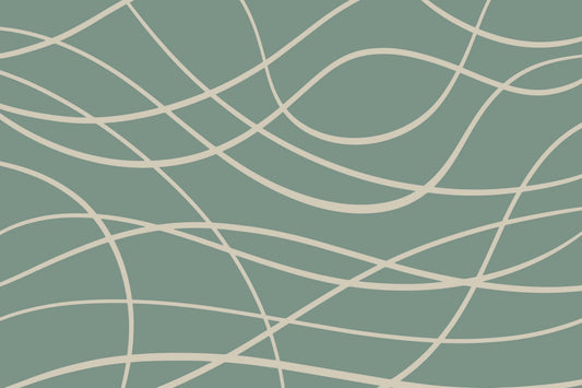 Abstract Green Lines Wallpaper