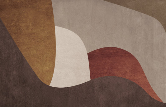 Abstract Geometric Brown Wallpaper