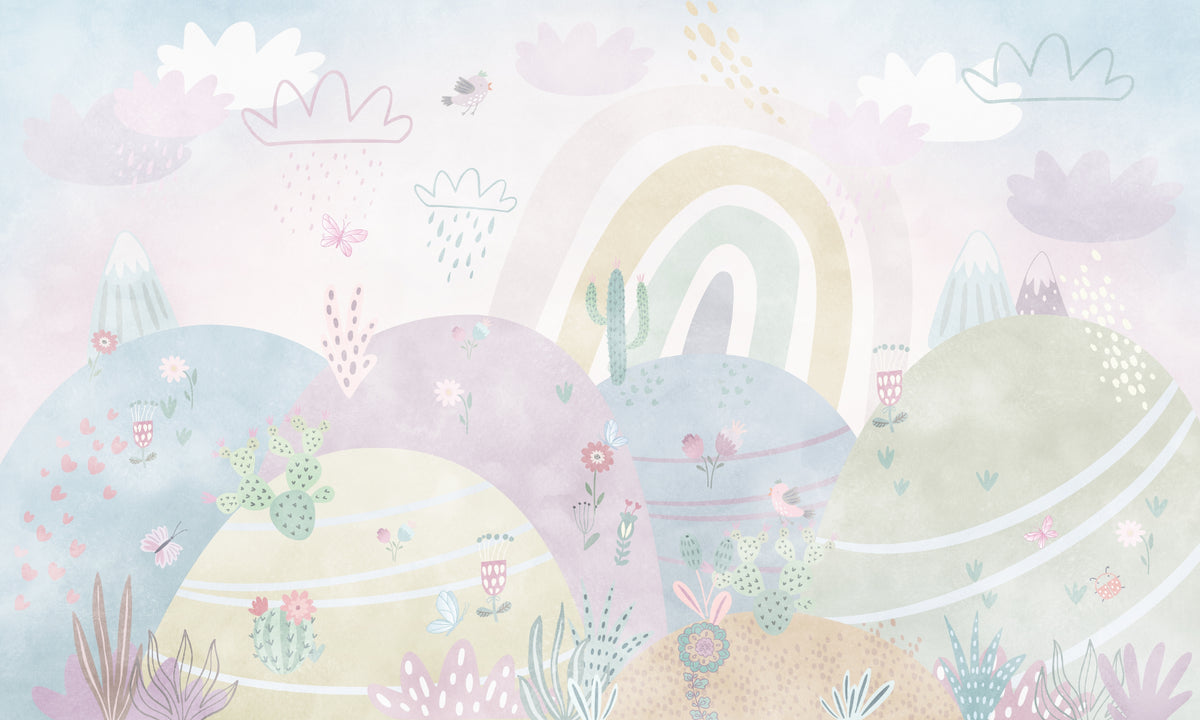 Pastel Wonderland Wallpaper Mural in your room