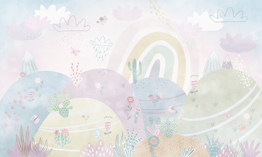 Pastel Wonderland Wallpaper Mural