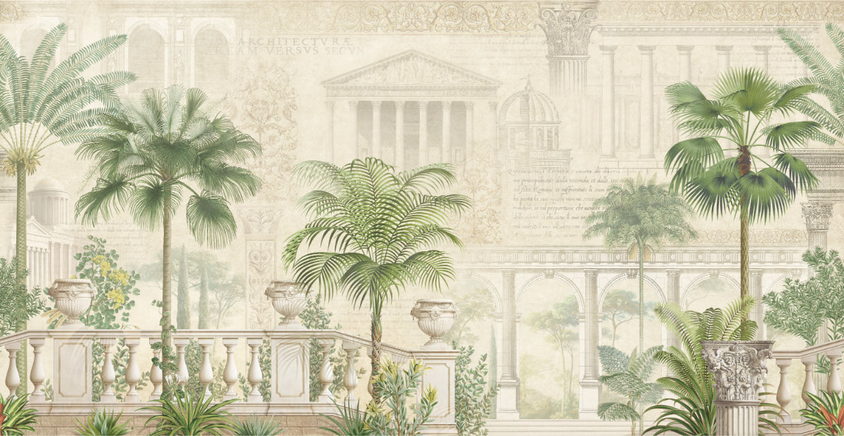 Tropical Garden Paradise Wallpaper