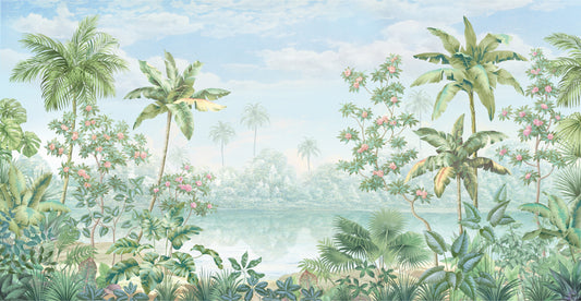Tropical Jungle Landscape Wallpaper