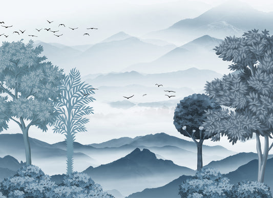 Misty Mountain Landscape Wallpaper